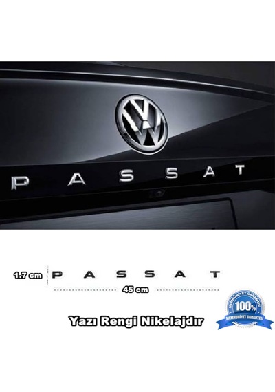 Vw Passat Bagaj Yazısı Plastik 45Cm X 1.7Cm B5-B6-B7-Cc-B8 Uyumlu (455649623)