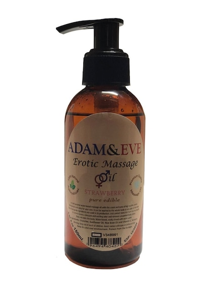 Adam & Eve Strawberry Adam&eve 150 Ml Er0tıc Massage Oil Boy Aromatik Çilekli Adam Eve Er0tık Masaj Yağı