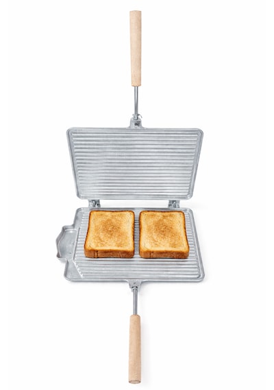 El Tost Makinesi Ocak Üstü Gri (Büyük)