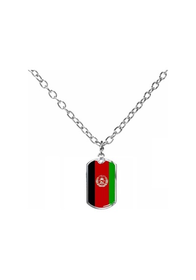 Afganistan Ülke Metal Kolye Çok renkli