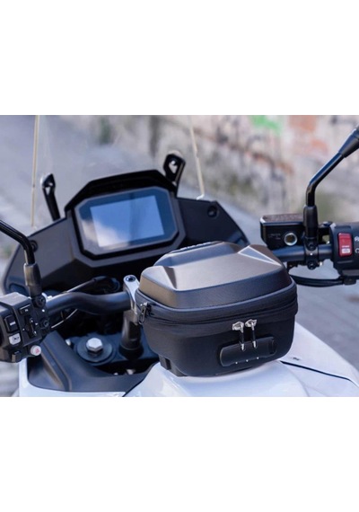 Shad E03c Çift Kilitli Genişleyebilir Depo Üstü Çanta 3lt Siyah