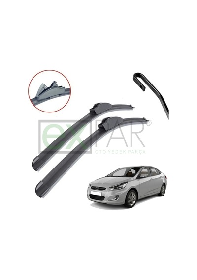 Hyundai Accent Blue Ön Cam Silecek Süpürgesi Takımı 2011 - 2015 Sağ Sol Takım
