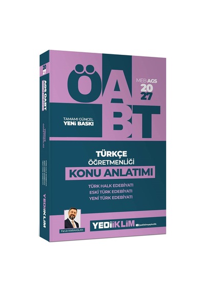 Yediiklim 2027 Meb Ags Öabt Türkçe Öğretmenliği Türk Halk Edebiyatı Yeni Türk Edebiyatı Eski Türk Edebiyatı Konu Anlatımı