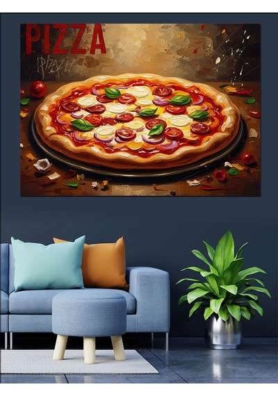 Ahşap Tablo İştah Açıcı Büyük Pizza Tablosu