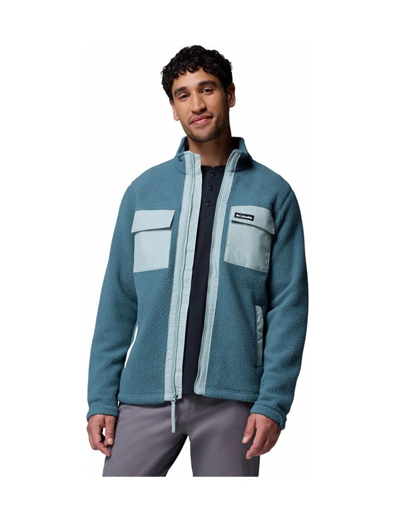 Columbia Juniper Peak Full Zip Fleece Mavi Erkek Outdoor Polar Xe6508 Mavi