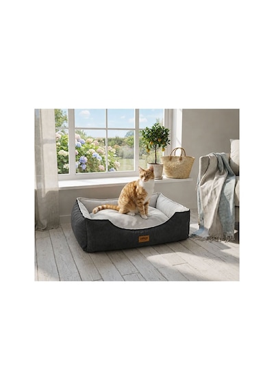 Lepus Dolce Premium Kedi Ve Köpek Yatağı Antrasit Large 249-54010.03