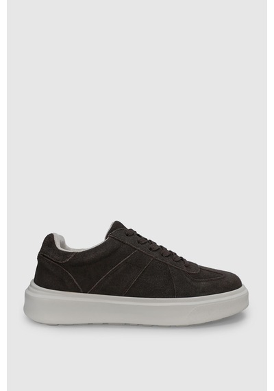Lufian Jaques Erkek Deri Sneaker Ayakkabı Kahverengi