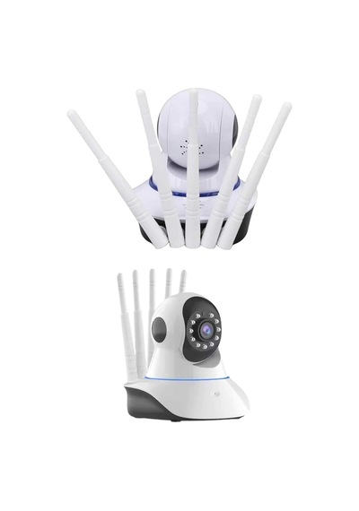 Mey İthalat Led Aydınlatmalı 5 Antenli Motorlu 1080p Wifi Kamera Sensörlü