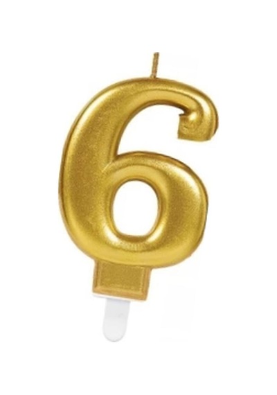 6 Rakam Mum Gold Renk Evimdeyokyok Altın