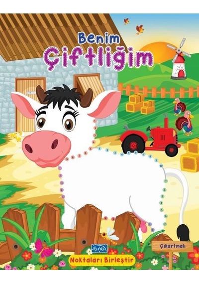 Benim Çiftliğim - Noktaları Birleştir Çıkartmalı- Parıltı Yayınları