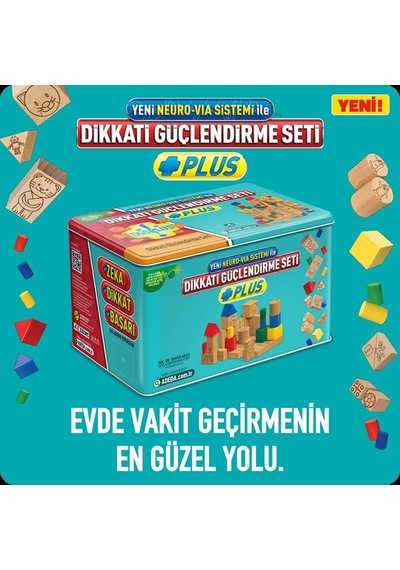 Dikkati Güçlendirme Seti Dgs Plus 4 Yaş Metal Kutu - Osman Abalı
