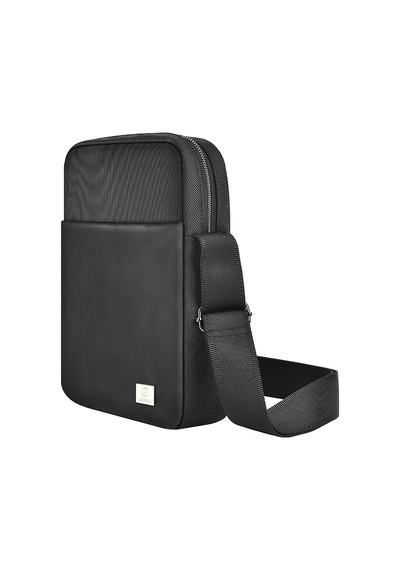 Wiwu Hali Serisi Sling 1680d Su Geçirmez Polyester Kumaş Çapraz Askılı Vücut Çantası Siyah