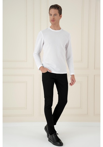 Efor Ts 891 Slim Fit Beyaz Spor T-shirt Beyaz