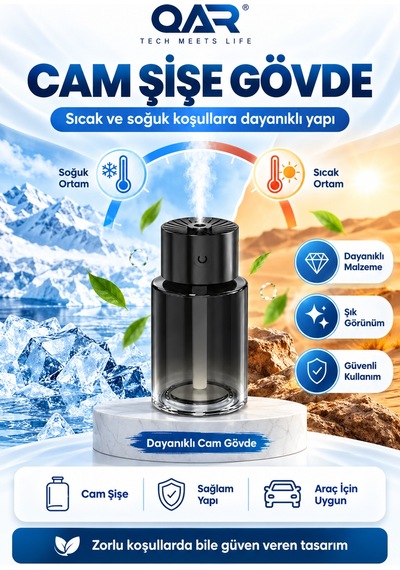 Araç İçi Aromalı Hava Nemlendirici Koku Yayıcı Aroma Difüzörü