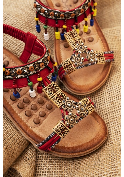 Khayt Princess Anatomik Fashion Taşlı Çocuk Sandalet 001