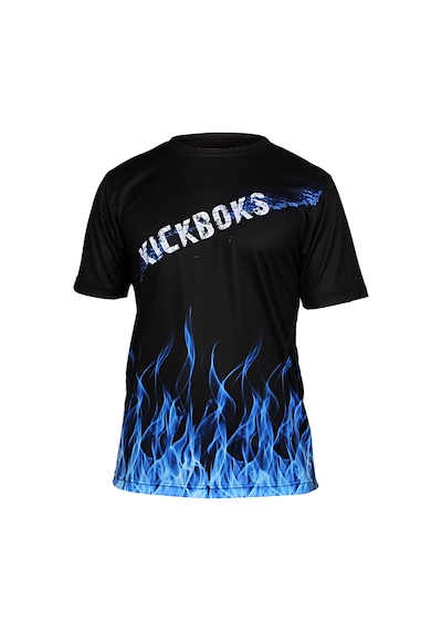Dosmai Dijital Baskılı Kick Boks Spor T-shirt Mavi Kbt083