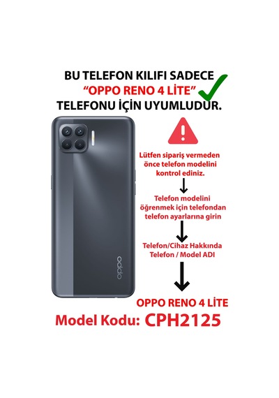Oppo Reno 4 Lite Uyumlu Mavi Dalgalar Baskılı Silikon Kılıf