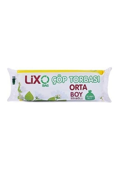 Lixo Orta Boy Çöp Torbası 20'li 55 x 60 CM