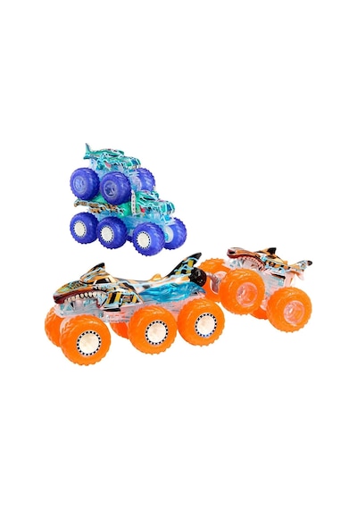 Hyj29 Hot Wheels Monster Trucks Power Smashers Çoklu Paket Çok Renkli