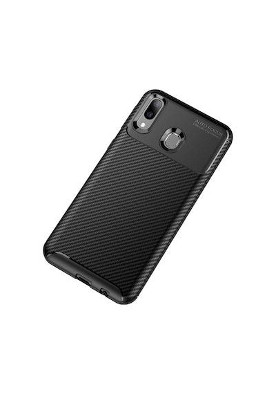 Samsung Uyumlu Galaxy M10S Kilif Karbon Tasarim Negro Silikon Kapak 405275602