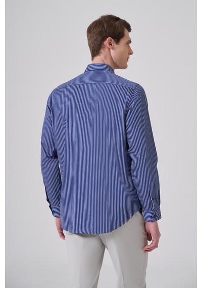 Morven Erkek Lacivert Pamuk Trend Dynamic Fit İtalyan Yaka Gömlek 26mc004060200 Lacivert