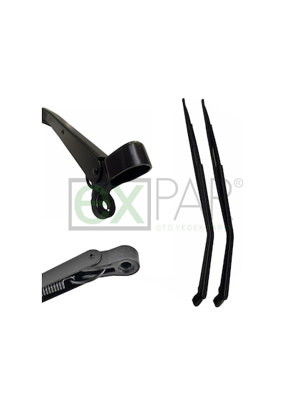 Tofaş Şahin Ön Cam Silecek Kollu Süpürge Takımı 1988-2001 Komple Oem Tip Metal Gövde