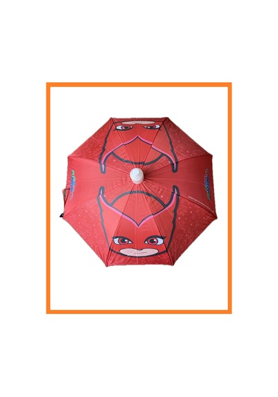 Pj Masks Çocuk Şemsiyesi 8 Telli - Pvc Kılıflı - 6-13 Yaş Kırmızı