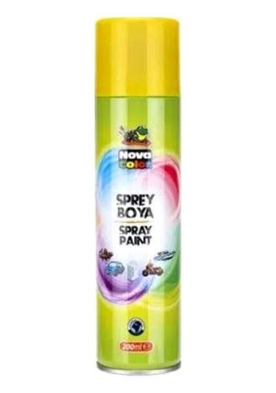 Nova Color Sprey Boya Sarı 200 Ml - 2 Adet 08 Sarı