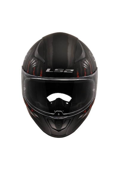 Ls2 Rapid 2 Clawn Kask Mat Siyah - Kırmızı