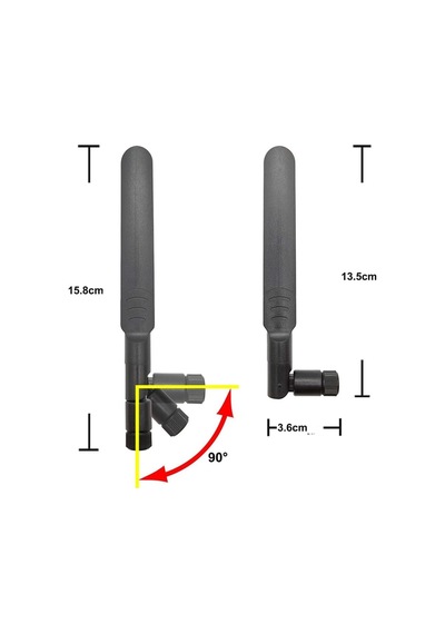 Alkatronik 8dbi Rp-sma Erkek Anten 2.4ghz 5.8ghz Rf Gsm Wifi Sinyal Kuvvetlendirici Anten Modem