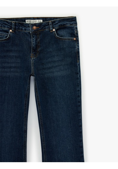 Koton Pamuklu Düşük Bel Dar Kalıp İspanyol Paça Jean Pantolon Koyu İndigo 6wal40221md İndigo Koton Pamuklu Düşük Bel Dar Kalıp İspanyol Paça Jean Pantolon Koyu İndigo 6wal40221md İndigo