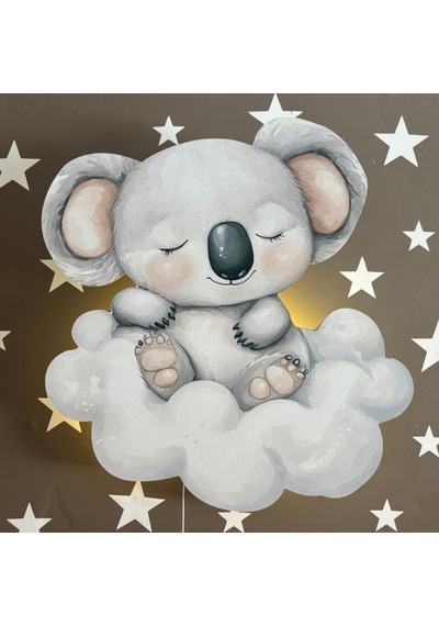 Missidea Pamuk Bulut Koala Lamba Beyaz - Gri