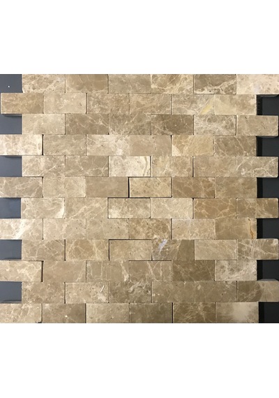 Doğaltaş 28X31Cm Emperador Mutfak Tezgah Arası Fileli Cilalı