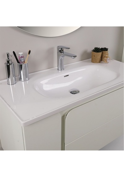 Kobos Future 100 Cm Banyo Dolabı Seti Bianco Beyaz Kobos Future 100 Cm Banyo Dolabı Seti Bianco Beyaz