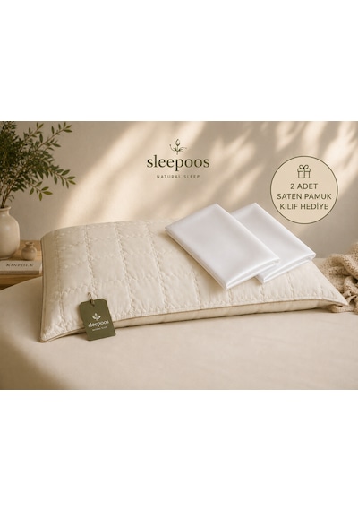 Sleepoos %100 Organik Pamuk Yastık 50 x 90