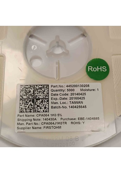 Cpa064j1k0tr 1k Smd Direnç 750 Adet