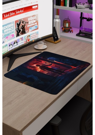 Stranger Things 2 V4 48x40 Xl Gaming Kauçuk Kaymaz Taban Mouse Pad Fare Altlığı