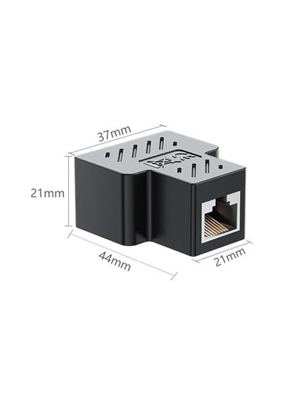 1 To 2 Ethernet Splitter Çoğaltıcı Adaptör