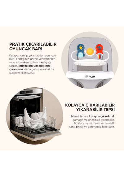 Melo 3in1 Piyanolu Oyuncaklı Tekerlekli Sallanabilir Ana Kucağı