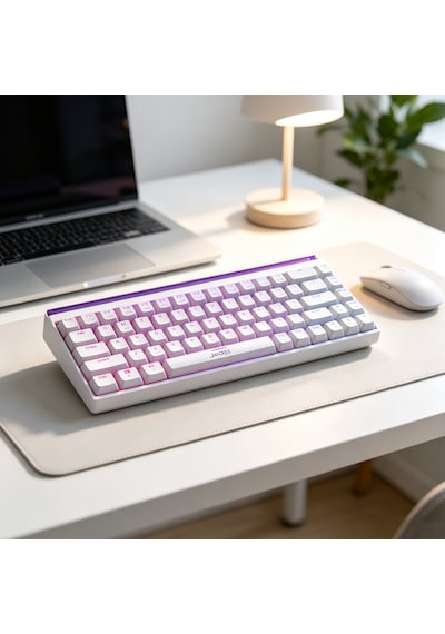 Rgb Işıklı Gaming Oyuncu Klavyesi - Kompakt Kablolu Mekanik Hisli Klavye, Renkli Led Aydınlatmalı, Türkçe Q Klavye