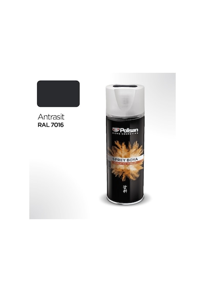 Polisan Akrilik Antrasit Sprey Boya 400 ML - RAL 7016