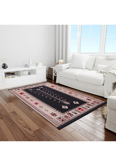 Bigghome Çift Taraflı Kilim, Makinede Yıkanabilir, Modern Desenli, 120 180 Cm, Sa1534a