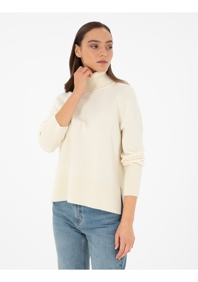 Pierre Cardin Kadın Ekru Kazak /triko 50296491-vr019 Ekru