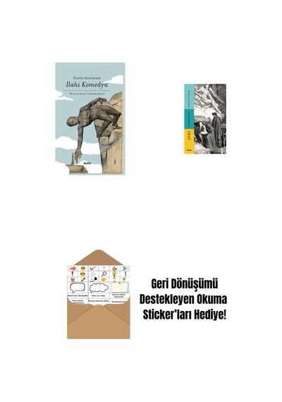 İlahi Komedya Bez Ciltli + İlahi Komedya - Araf + Okuma Sticker'ları