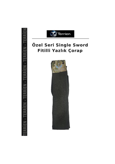 Terrien Özel Seri Single Sword Fitilli Yazlık Çorap Çok Renkli