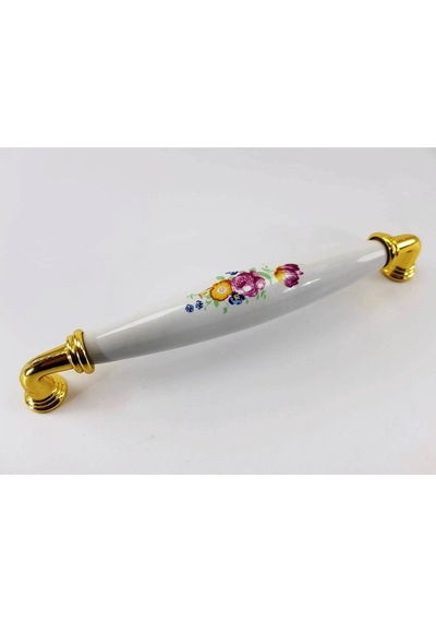 Nsp Mobilya Kulbu Porselen Zerrin Krom 160mm