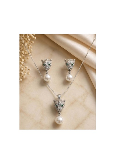 Panter İnci Set Başlı Çelik Altın