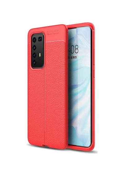 Huawei P40 Pro Kılıf Zore Niss Silikon Kapak Kırmızı