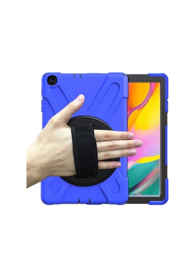 Galaxy Uyumlu T510 Tab A 10.1 Kılıf Amazing Tablet Kapak - Mavi