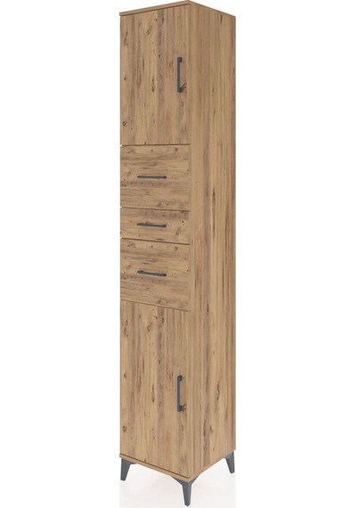 Hyperion Dolap 3 Raflı 3 Çekmeceli 2 Kapaklı 44x44x243 Çam-çam Çam Hyperion Dolap 3 Raflı 3 Çekmeceli 2 Kapaklı 44x44x243 Çam-çam Çam